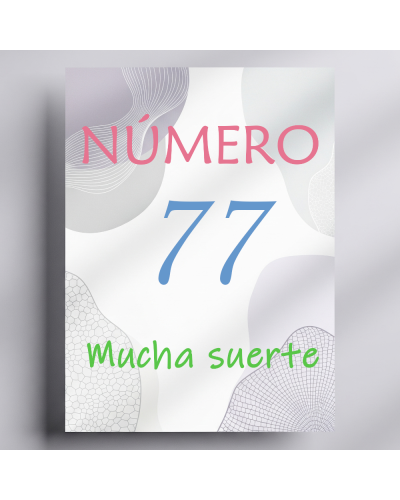 Rifa. Número 77