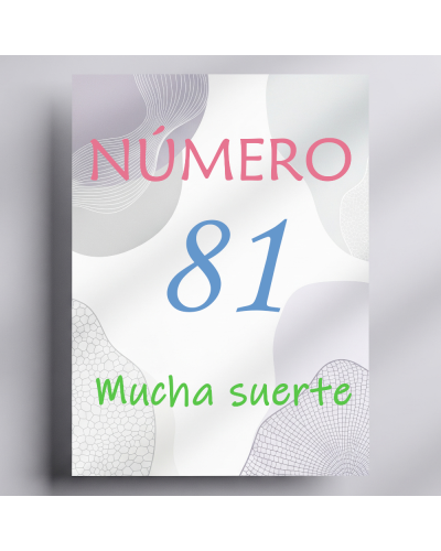 Rifa. Número 81